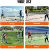 imageVEVOR Badminton Net Height Adjustable Volleyball Net Wide Foldable Pickleball Net Portable Easy Setup Tennis Net Set with Poles Stand and Carry Bag for Kids Backyard Game Indoor Outdoor Use17ft