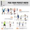 imageVEVOR Badminton Net Height Adjustable Volleyball Net Wide Foldable Pickleball Net Portable Easy Setup Tennis Net Set with Poles Stand and Carry Bag for Kids Backyard Game Indoor Outdoor Use20ft with Rackets and Shuttlecocks