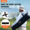 imageVEVOR Badminton Net Height Adjustable Volleyball Net Wide Foldable Pickleball Net Portable Easy Setup Tennis Net Set with Poles Stand and Carry Bag for Kids Backyard Game Indoor Outdoor Use20ft with Rackets and Shuttlecocks