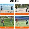 imageVEVOR Badminton Net Height Adjustable Volleyball Net Wide Foldable Pickleball Net Portable Easy Setup Tennis Net Set with Poles Stand and Carry Bag for Kids Backyard Game Indoor Outdoor Use20ft with Rackets and Shuttlecocks