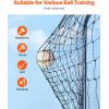 imageVEVOR Baseball Batting Netting 35x10x10 FT Softball Baseball Batting Hitting Training Net Professional Practice Portable Pitching Cage Heavy Duty Enclosed PE Net with Door ampamp Carry Bag NET ONLY