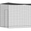 imageVEVOR Baseball Batting Netting 35x10x10 FT Softball Baseball Batting Hitting Training Net Professional Practice Portable Pitching Cage Heavy Duty Enclosed PE Net with Door ampamp Carry Bag NET ONLY