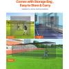 imageVEVOR Baseball Batting Netting 35x10x10 FT Softball Baseball Batting Hitting Training Net Professional Practice Portable Pitching Cage Heavy Duty Enclosed PE Net with Door ampamp Carry Bag NET ONLY