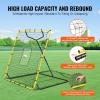 imageVEVOR Baseball and Softball Rebounder Net PitchBack Baseball Pitching Nest 3Way Baseball Softball Pitchback Net Fielding Trainer Bounce Back Net for FieldingThrowing Practice4X45 FT