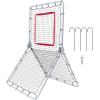 imageVEVOR Baseball and Softball Rebounder Net PitchBack Baseball Pitching Nest 3Way Baseball Softball Pitchback Net Fielding Trainer Bounce Back Net for FieldingThrowing Practice35X6 FT