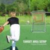 imageVEVOR Baseball and Softball Rebounder Net PitchBack Baseball Pitching Nest 3Way Baseball Softball Pitchback Net Fielding Trainer Bounce Back Net for FieldingThrowing Practice35X6 FT
