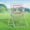 imageVEVOR Baseball and Softball Rebounder Net PitchBack Baseball Pitching Nest 3Way Baseball Softball Pitchback Net Fielding Trainer Bounce Back Net for FieldingThrowing Practice35X6 FT