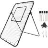 imageVEVOR Baseball and Softball Rebounder Net PitchBack Baseball Pitching Nest 3Way Baseball Softball Pitchback Net Fielding Trainer Bounce Back Net for FieldingThrowing Practice4X6 FT