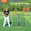 imageVEVOR Baseball and Softball Rebounder Net PitchBack Baseball Pitching Nest 3Way Baseball Softball Pitchback Net Fielding Trainer Bounce Back Net for FieldingThrowing Practice4X45 FT