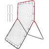 imageVEVOR Baseball and Softball Rebounder Net PitchBack Baseball Pitching Net Volleyball Pitch Return Trainer Rebound Net with Pitching Target All Angle Fielding Rebound Net for Grounders Pop Flies3X45FT