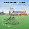 imageVEVOR Baseball and Softball Rebounder Net PitchBack Baseball Pitching Net Volleyball Pitch Return Trainer Rebound Net with Pitching Target All Angle Fielding Rebound Net for Grounders Pop Flies4X55FT