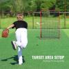 imageVEVOR Baseball and Softball Rebounder Net PitchBack Baseball Pitching Net Volleyball Pitch Return Trainer Rebound Net with Pitching Target All Angle Fielding Rebound Net for Grounders Pop Flies4X55FT