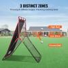 imageVEVOR Baseball and Softball Rebounder Net PitchBack Baseball Pitching Net Volleyball Pitch Return Trainer Rebound Net with Pitching Target All Angle Fielding Rebound Net for Grounders Pop Flies3X45FTupgraded 2IN1