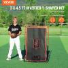 imageVEVOR Baseball and Softball Rebounder Net PitchBack Baseball Pitching Net Volleyball Pitch Return Trainer Rebound Net with Pitching Target All Angle Fielding Rebound Net for Grounders Pop Flies3X45FTupgraded 2IN1
