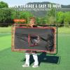 imageVEVOR Baseball and Softball Rebounder Net PitchBack Baseball Pitching Net Volleyball Pitch Return Trainer Rebound Net with Pitching Target All Angle Fielding Rebound Net for Grounders Pop Flies3X45FTupgraded 2IN1