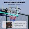 imageVEVOR Basketball HoopRim Adjustable Height Portable Backboard Court Basketball Goal Mobile Stand with Wheels Weighted Base YouthampampAdults OutdoorIndoor18in Black Rim
