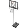 imageVEVOR Basketball HoopRim Adjustable Height Portable Backboard Court Basketball Goal Mobile Stand with Wheels Weighted Base YouthampampAdults OutdoorIndoor44in Black Backboard