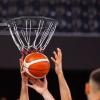 imageVEVOR Basketball HoopRim Adjustable Height Portable Backboard Court Basketball Goal Mobile Stand with Wheels Weighted Base YouthampampAdults OutdoorIndoor18in Black Rim