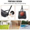 imageVEVOR Basketball HoopRim Adjustable Height Portable Backboard Court Basketball Goal Mobile Stand with Wheels Weighted Base YouthampampAdults OutdoorIndoor32in White Backboard