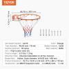 imageVEVOR Basketball HoopRim Adjustable Height Portable Backboard Court Basketball Goal Mobile Stand with Wheels Weighted Base YouthampampAdults OutdoorIndoor18in Orange Rim