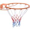 imageVEVOR Basketball HoopRim Adjustable Height Portable Backboard Court Basketball Goal Mobile Stand with Wheels Weighted Base YouthampampAdults OutdoorIndoor18in Orange Rim