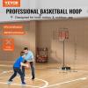 imageVEVOR Basketball HoopRim Adjustable Height Portable Backboard Court Basketball Goal Mobile Stand with Wheels Weighted Base YouthampampAdults OutdoorIndoor28in Red Backboard