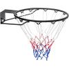 imageVEVOR Basketball HoopRim Adjustable Height Portable Backboard Court Basketball Goal Mobile Stand with Wheels Weighted Base YouthampampAdults OutdoorIndoor18in Black Rim
