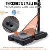 imageVEVOR Basketball HoopRim Adjustable Height Portable Backboard Court Basketball Goal Mobile Stand with Wheels Weighted Base YouthampampAdults OutdoorIndoor44in Black Backboard