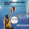 imageVEVOR Basketball HoopRim Adjustable Height Portable Backboard Court Basketball Goal Mobile Stand with Wheels Weighted Base YouthampampAdults OutdoorIndoor18in Black Rim