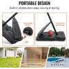 imageVEVOR Basketball HoopRim Adjustable Height Portable Backboard Court Basketball Goal Mobile Stand with Wheels Weighted Base YouthampampAdults OutdoorIndoor54in White Backboard