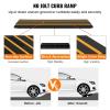 imageVEVOR Car Driveway Rubber Curb Ramps Heavy Duty 33069lbs Capacity Threshold Ramp 26 Inch High Cable Cover Curbside Bridge Ramp for Loading Dock Garage Sidewalk 1Channel 1PackCurb Ramp1PC