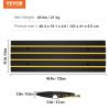 imageVEVOR Car Driveway Rubber Curb Ramps Heavy Duty 33069lbs Capacity Threshold Ramp 26 Inch High Cable Cover Curbside Bridge Ramp for Loading Dock Garage Sidewalk 1Channel 1PackCurb Ramp1PC
