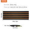imageVEVOR Car Driveway Rubber Curb Ramps Heavy Duty 33069lbs Capacity Threshold Ramp 26 Inch High Cable Cover Curbside Bridge Ramp for Loading Dock Garage Sidewalk 1Channel 1PackCurb Ramp3PC