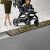 imageVEVOR Car Driveway Rubber Curb Ramps Heavy Duty 33069lbs Capacity Threshold Ramp 26 Inch High Cable Cover Curbside Bridge Ramp for Loading Dock Garage Sidewalk 1Channel 1PackCurb Ramp3PC