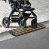 imageVEVOR Car Driveway Rubber Curb Ramps Heavy Duty 33069lbs Capacity Threshold Ramp 26 Inch High Cable Cover Curbside Bridge Ramp for Loading Dock Garage Sidewalk 1Channel 1PackCurb Ramp1PC