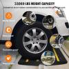 imageVEVOR Car Driveway Rubber Curb Ramps Heavy Duty 33069lbs Capacity Threshold Ramp 26 Inch High Cable Cover Curbside Bridge Ramp for Loading Dock Garage Sidewalk 1Channel 1PackCurb Ramp2PC