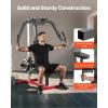 imageVEVOR Chest Press Machine Bench Press Set Adjustable Flat Incline Bench with Independent Converging Arms Upper Chest Equipment Fitness Home Gym Equipment ChestSeated PressAlternating Lateral