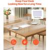 imageVEVOR Clear Desk Cover Protector 36 X 60 inch 2 mm Rectangle Waterproof Thick Plastic Clear Pad Mat Scratch Proof and Easy Cleaning for Office Dresser Night Stand24 x 12 Rectangular