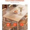 imageVEVOR Clear Desk Cover Protector 36 X 60 inch 2 mm Rectangle Waterproof Thick Plastic Clear Pad Mat Scratch Proof and Easy Cleaning for Office Dresser Night Stand24 x 12 Rectangular