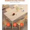 imageVEVOR Clear Desk Cover Protector 36 X 60 inch 2 mm Rectangle Waterproof Thick Plastic Clear Pad Mat Scratch Proof and Easy Cleaning for Office Dresser Night Stand24 x 12 Rectangular