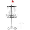 imageVEVOR Disc Golf Basket 24Chains Portable Disc Golf Target Hole Heavy Duty Steel Practice Disc Golf Target Indoor ampamp Outdoor Disc Golf Course Basket Disc Golf Basket Stand Equipment24Chain 6mm