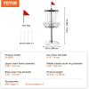 imageVEVOR Disc Golf Basket 24Chains Portable Disc Golf Target Hole Heavy Duty Steel Practice Disc Golf Target Indoor ampamp Outdoor Disc Golf Course Basket Disc Golf Basket Stand Equipment24Chain 6mm