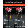 imageVEVOR Electric Hoist 1760lbs with 14ft Wired Remote Control Electric Hoist 110 Volt with 40ft Single Cable Lifting Height ampamp Pure Copper Motor for Garage Warehouse Factory2200LBS WirelessWired