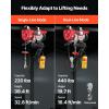 imageVEVOR Electric Hoist 1760lbs with 14ft Wired Remote Control Electric Hoist 110 Volt with 40ft Single Cable Lifting Height ampamp Pure Copper Motor for Garage Warehouse Factory440lbs Wired