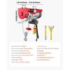 imageVEVOR Electric Hoist 1760lbs with 14ft Wired Remote Control Electric Hoist 110 Volt with 40ft Single Cable Lifting Height ampamp Pure Copper Motor for Garage Warehouse Factory1760lbs Wired