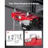 imageVEVOR Electric Hoist 1760lbs with 14ft Wired Remote Control Electric Hoist 110 Volt with 40ft Single Cable Lifting Height ampamp Pure Copper Motor for Garage Warehouse Factory2200LBS WirelessWired