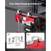 imageVEVOR Electric Hoist 1760lbs with 14ft Wired Remote Control Electric Hoist 110 Volt with 40ft Single Cable Lifting Height ampamp Pure Copper Motor for Garage Warehouse Factory440LBS WirelessWired