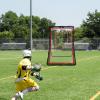 imageVEVOR Folding Lacrosse Rebounder for Backyard Volleyball Bounce Back Net Pitchback Throwback Baseball Softball Return Training Screen Adjustable Angle Shooting Practice Training Wall5X7FT