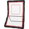 imageVEVOR Folding Lacrosse Rebounder for Backyard Volleyball Bounce Back Net Pitchback Throwback Baseball Softball Return Training Screen Adjustable Angle Shooting Practice Training Wall5X7FT
