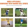 imageVEVOR Folding Lacrosse Rebounder for Backyard Volleyball Bounce Back Net Pitchback Throwback Baseball Softball Return Training Screen Adjustable Angle Shooting Practice Training Wall3X4FT